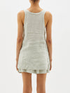 linen slouch tank