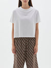 scoop hem contrast s/s t.shirt