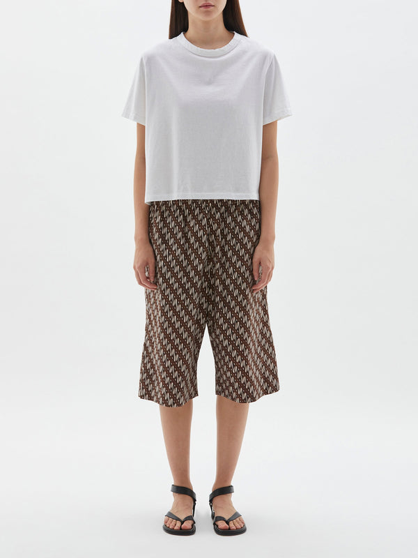 scoop hem contrast s/s t.shirt