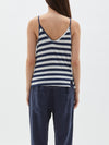 stripe fine strap detail tank