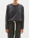 cropped double jersey sweat