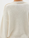 ribbed oversized crew knit