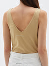 fitted v neck tank