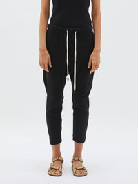 panelled slouch rib pant