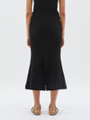 split flared rib skirt