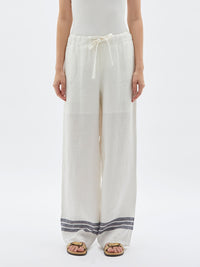 linen pull on slouch pant