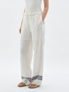 linen pull on slouch pant