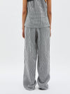 stripe linen slouch pant