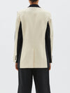 two tone longerline blazer