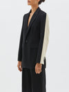 two tone longerline blazer