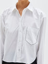 cropped boxy cotton shirt