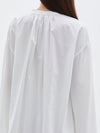 cotton gathered cape shirt