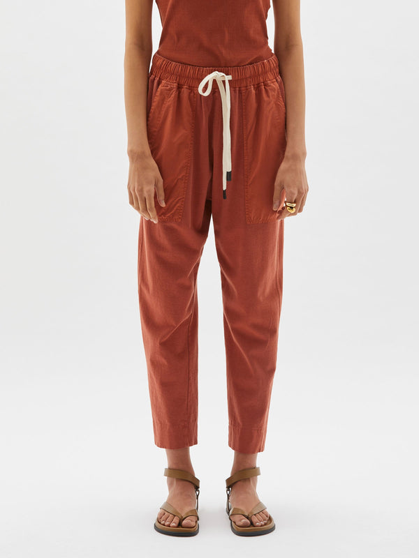 dble jsy contrast tapered pant