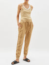 utility linen rib cuff pant