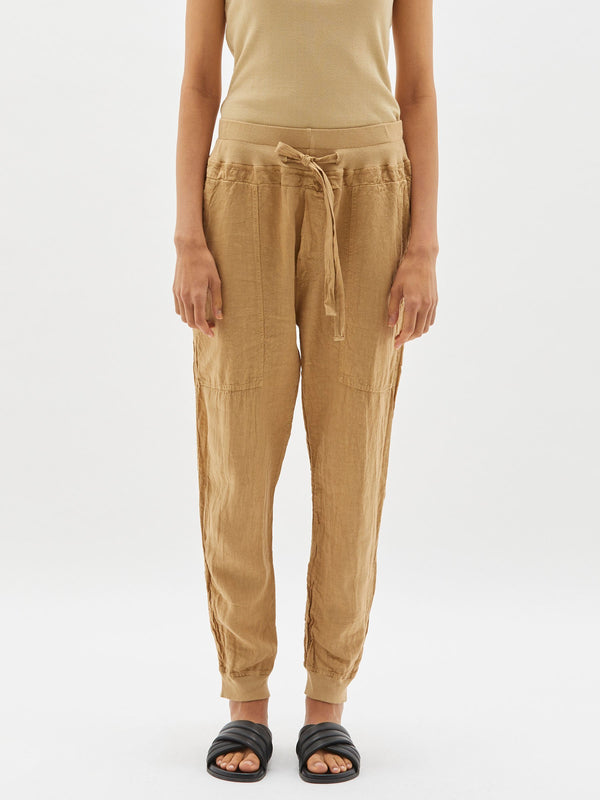 utility linen rib cuff pant