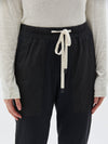 dble jsy contrast tapered pant