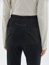 dble jsy contrast tapered pant