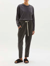 dble jsy contrast tapered pant