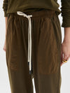 dble jsy contrast tapered pant