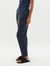 dble jsy contrast tapered pant