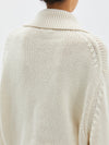 oversized polo neck knit