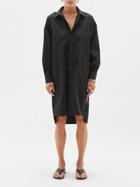 cotton oversized shirt dress