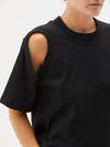 cut out detail s/s t.shirt