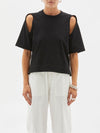 cut out detail s/s t.shirt