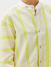 stripe grosgrain shirt