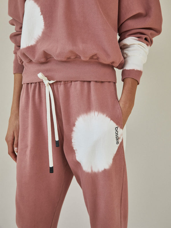 radial dye fleece trackpant