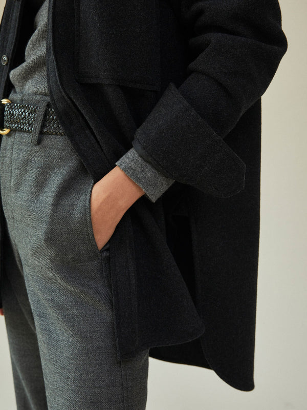 wool felt overshirt