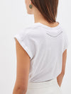 bassike fitted muscle tank in white