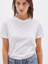 bassike slim fit classic t.shirt in white