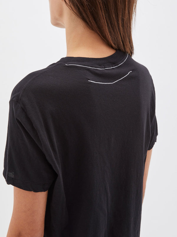 bassike slim fit classic t.shirt in black