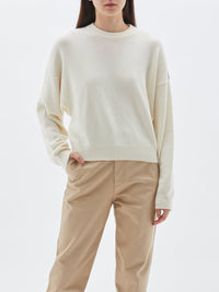 batwing cashmere crew knit