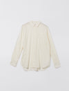 bassike beach shirt in cool-ivory