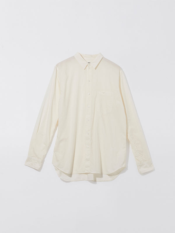 bassike beach shirt in cool-ivory