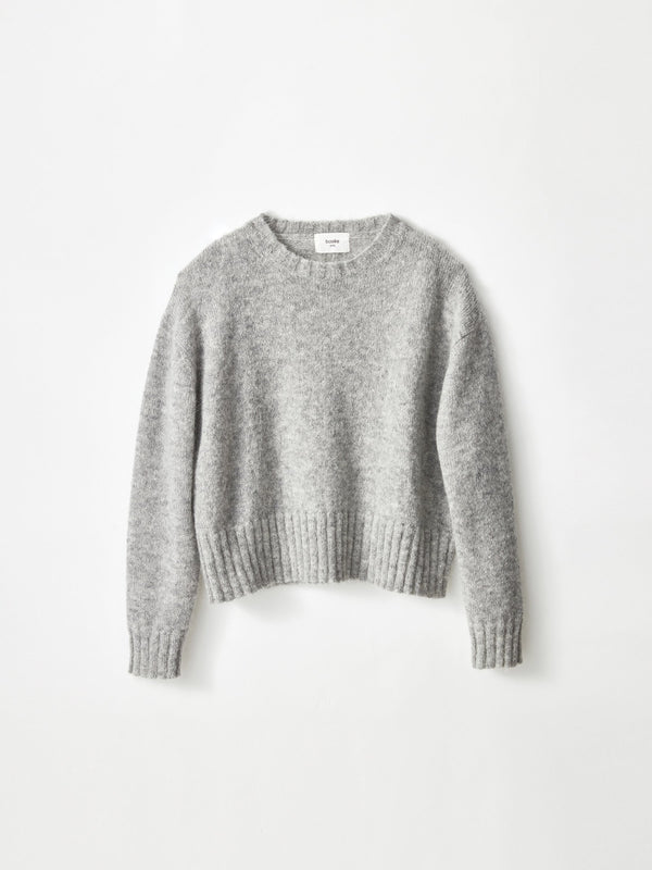 bassike boyfriend knit in grey