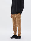 bassike brushed cotton pant in tan