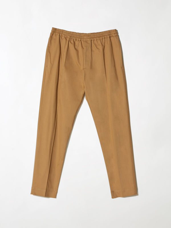 bassike brushed cotton pant in tan