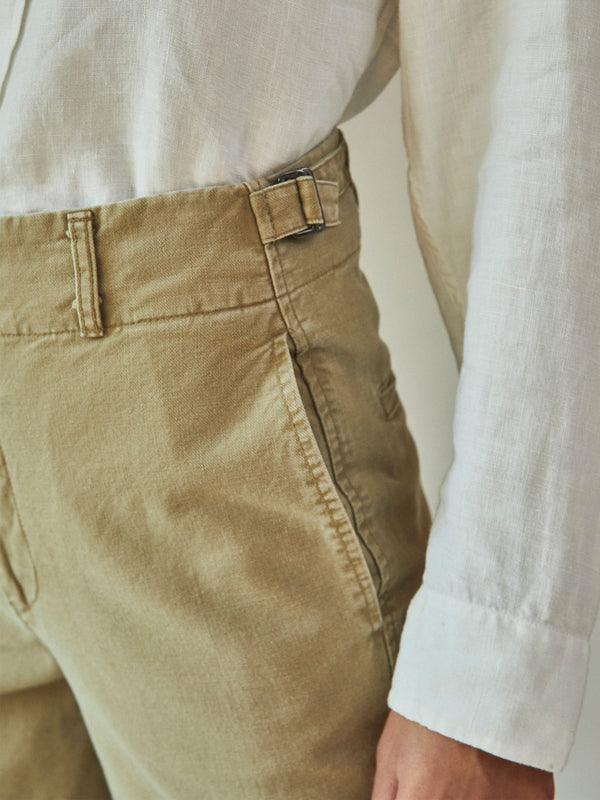 brushed cotton utility pant