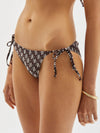 printed tie bikini bottom