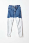 org dip dye high rise jean