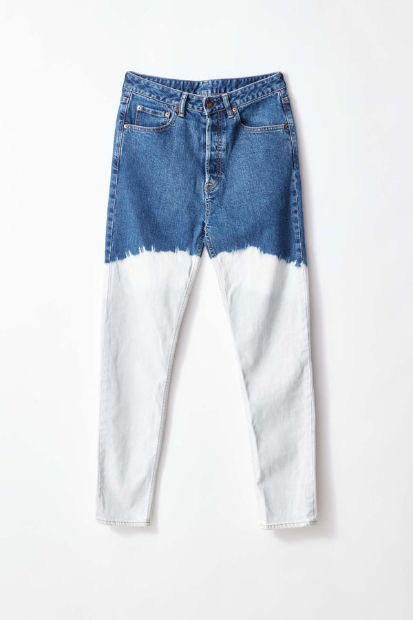 org dip dye high rise jean