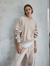 bassike oversized cashmere knit in stone