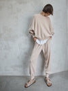 bassike oversized cashmere knit in stone