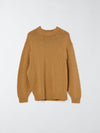 bassike chunky crew neck knit in tan