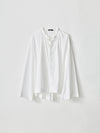 cotton gathered cape shirt