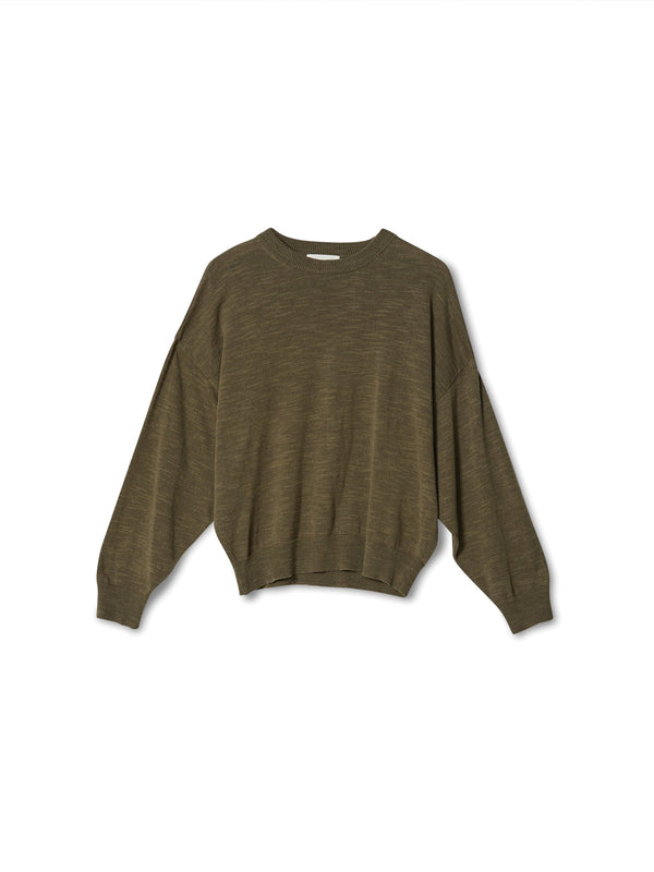 cotton linen oversized knit