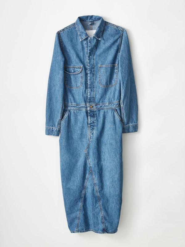 denim jumpsuit dress